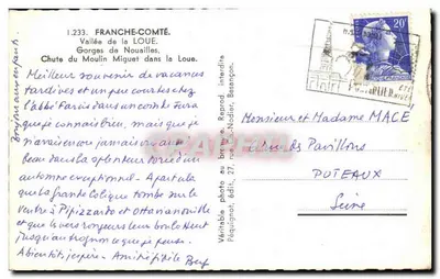 Gorges da Loue — Cachoeira do Moulin — PÉQUIVI — Verso