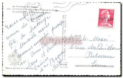 Basiliek Onze Lieve Vrouw van de Wachtpost — Marseille — Speciale Uitgave van de Basiliek — Achterkant