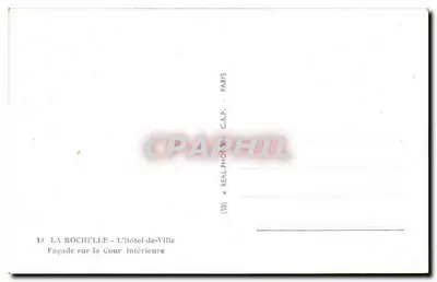 La Rochelle - Hotel de Ville — Fasada na Dziedziniec — C.A.P. Paryż — Rewers