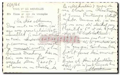 Arc de Triomphe — Paryż — Éditions de l'Art Guy — Rewers
