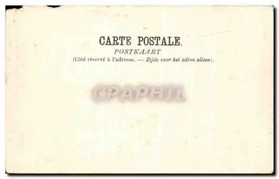 Bilhete postal antigo Bruxelas A Porta Louise — Verso