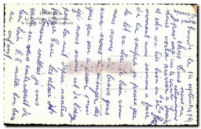 लूर्ड्स — गुफा, बेसिलिका, दर्शन — एडिशन आर. डूसेट, एस. प्लेस डी लूर्ड्स — पीछे