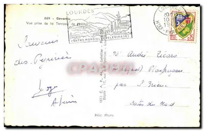Gavarnie — Widok z Tarasu Hotelu — Réal Photo, nr 869 — Rewers