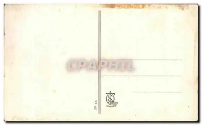 Bilhete postal antigo Santa Teresinha do Menino Jesus contempla o céu estrelado ao entardecer de sua Profissão — Verso
