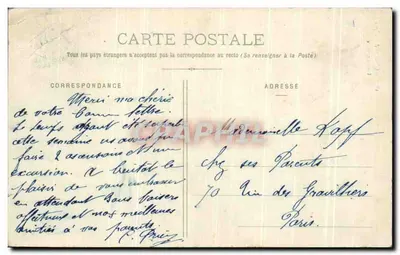 Glaciares de los Alpes — Una Fisura — Editor no identificado, n.º de serie 1801 — Reverso