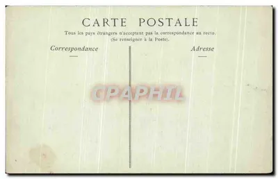 Bilhete postal antigo Trouville Sur Mer Les Roches Noires — Verso