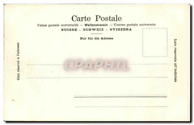 Lac Seealp — paysage alpin avec barque — Edit. T. Pfaff, Neuchâtel (Suisse) — Verso