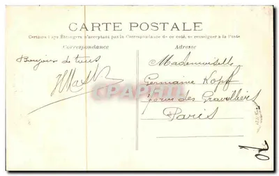 Floresta de St-GERMAIN-en-LAYE — A Virgem dos Ingleses — Editor T. n°38 — Verso