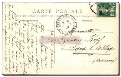 Reims — A Catedral e o Arcebispo — Editor não visível — Verso