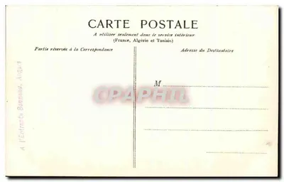 Stare zamki hrabów Penthièvre — Angers — Wydawca: Bonneau, Angers, nr 12 — Rewers