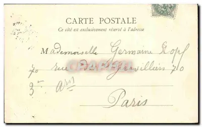 Fontainebleau — A Gruta dos Pinheiros — B.P. Paris — Verso