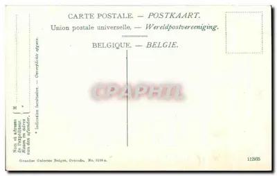 Ostenda — Katedra św. Piotra — Grandes Galeries Belges, Ostenda, nr 3116 a. — Rewers