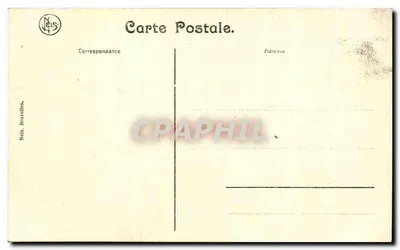 O Castelo de Freyr — vista aérea — editor Neis, Bruxelas — Verso