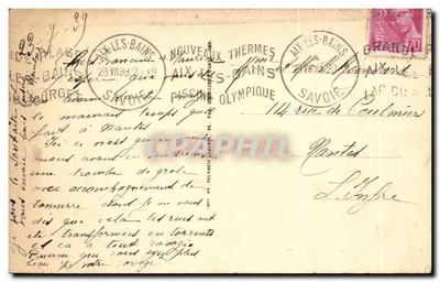 Tereny narciarskie Grolles — Aix-les-Bains, Mont Revard (1599 m) — wydawca nieznany, nr 429 — Rewers