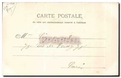 Chartres — Widok z Clos l'Évêque — Wydawca nieznany — Rewers