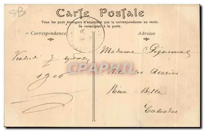 Ouistreham — L'ingresso del Porto al momento della Marea — editore sconosciuto, n° 360 — Verso