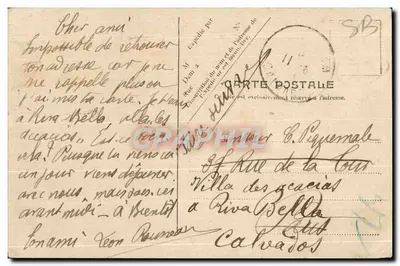 Beuzeval-Houlgate — Plaża i Chalety — V.P. Paryż, nr 4 — Rewers