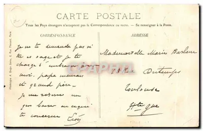 Les Andelys — Hospital — Vista tirada do Sena — Mme Derry, Tab.-édit — Verso