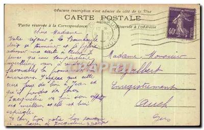 Bordeaux en avión — El Gran Teatro — Fototipia Marcel Delboy, Bordeaux, n° 4008 — Reverso