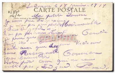Bordeaux — Pomnik Girondynów C.B. — wydawca C.B. — Rewers
