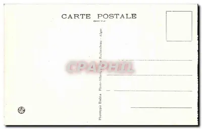 Route van Sétif naar Bougie — Grotten van Chabet-el-Akra — Foto Estibis, Alger — Achterkant