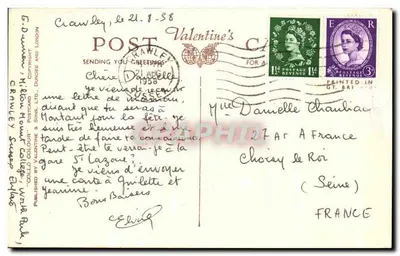 Crawley — Boa sorte de Crawley — Collo & Sons Ltd, n° K.5351 — Verso