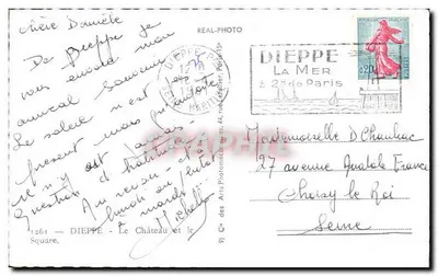 Le Château de Dieppe — vue du square — éditeur Cap — Reverso