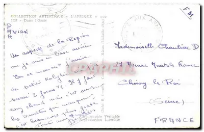 Oásis da Região de Kabylie — Coleção Artística «L'Afrique» n°1327 — Cliché R. Prouilly, Cambrai (D'Or) — Verso
