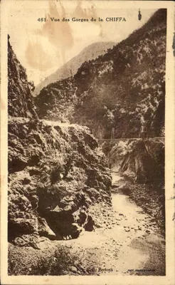 Gorges da Chiffa — vista panorâmica — Coll. Bertona, fot. Couairon