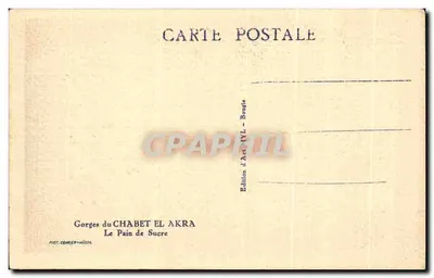 Gorges van Chabet El Akra — Het Suikerbrood — Editeurs d'Art NYL - Bongie — Achterkant