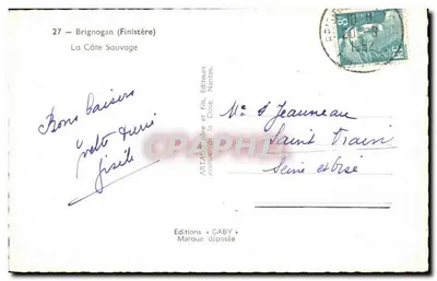 A Costa Selvagem — Brignogan (Finistère) — Edições GABY — Verso