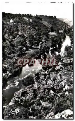 La Creuse pitoresca — paisagem na vallé da Creuse — Mothe frères, Aubusson