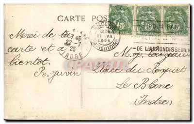 Angers — Widok ku kaskadzie — Ogród Botaniczny — L. V. fot. nr 279 — Rewers