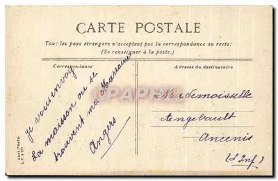 Angers — Grand Cercle — wydawca L.V. ROC, nr 275 — Rewers