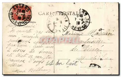 Angers - Boulevard du Roi-René et le Château — Édition Laroute n°239 — Verso
