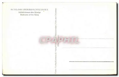Quarto do Rei — Schloss Herrenchiemsee — Photo-Verlag Keetman & Stampfli (Obberversern) — Verso