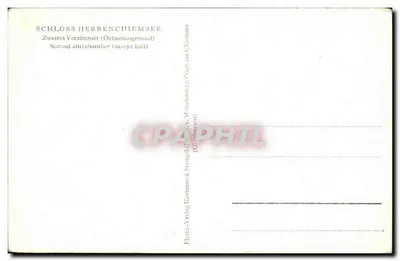 Schloss Herrenchiemsee — Segunda antecâmara (Ochsenaugensaal) — Photo-Verlag Keetman & Stampf (Chiemsee) — Verso