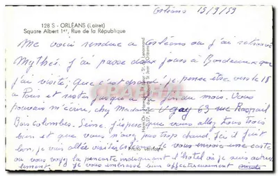 Place do Geral-de-Gaulle em Harmos — vista com fonte e hotel Terminus — editor Harmor — Verso
