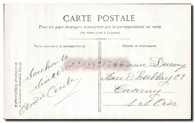 Arranjo de rosas e hortência com freio — Boas Festas Rob — n°159 — Verso