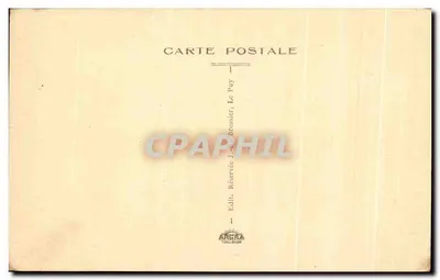 Aigouilhe (próximo a Le Puy) — Porta da Igreja de São Miguel — editor ARGRA Toulouse — Verso