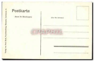 Eisenach — Entrada para a Wartburg — Verlag von Paul Roth, Papierhandlung, Eisenach — Verso