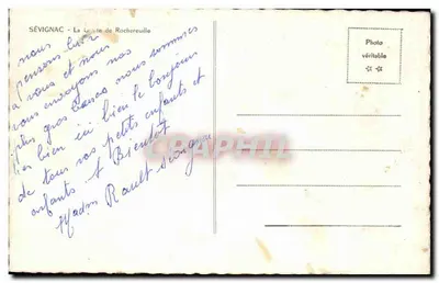 Sévignac - A Gruta de Rochereuille — editor anônimo, número de série não visível — Verso