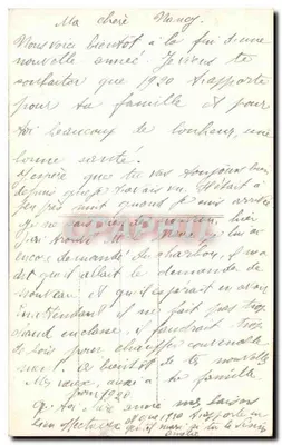 Bom Ano — casal em um ferro de cavalo — decoração de hortência — editor não visível — Verso