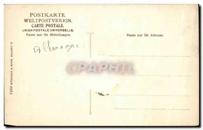 Munique, Propyläen — editor Württhle & Sohn, Salzburgo, n° 7224 — Verso