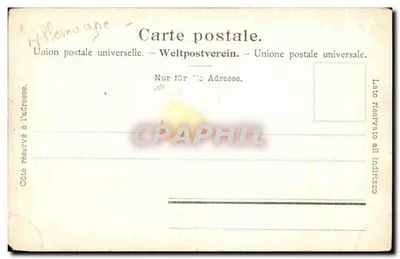 Solothurn - Interior do Mosteiro — Edição Burgy, litografia, Saint-Imier 1922 — Verso