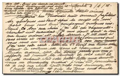 Stolzenfels e Kapellen — Ricordi del Reno — editore non identificato, numero di serie non visibile — Verso