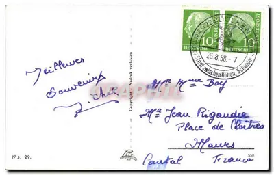 Venlo, Romerhuis — com fonte e estátua — editor N.J. 29 — Verso