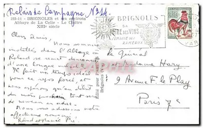 Abadia de La Celle — Brignoles — editado por Pahun (VIII) — Verso