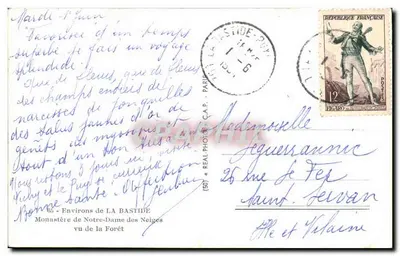 Mosteiro de Nossa Senhora das Neves — Arredores de La Bastide — C.A.P. (50) — Verso