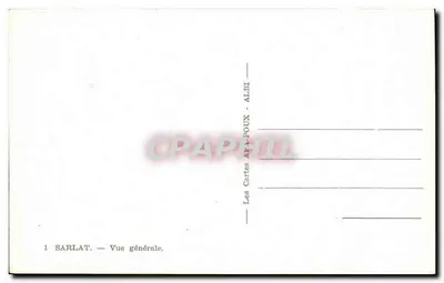 Sarlat — Ogólny widok — Les Cartes APA-POUX - ALBI — Rewers